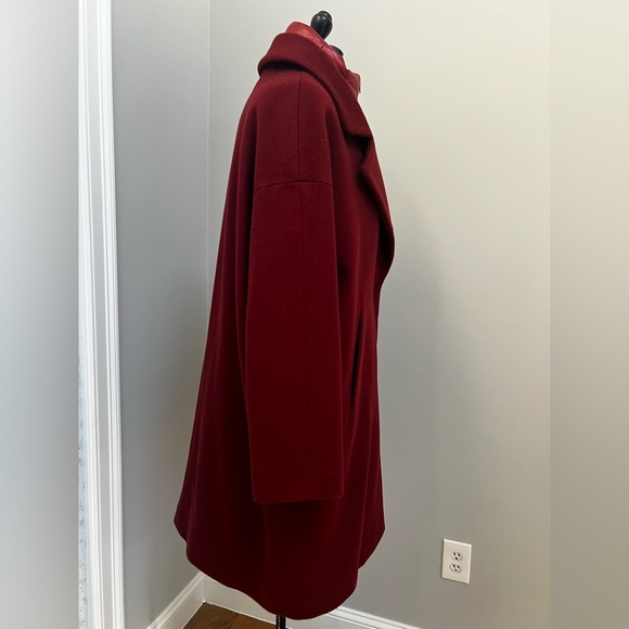 New Herno Giaccone Donna Coat 100% Wool Italy Made XL Convertible - Picture 4 of 11